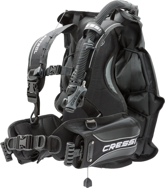 Cressi Patrol BCD – Gilet Stabilisateur à Flottabilité Arrière Ultra-Léger