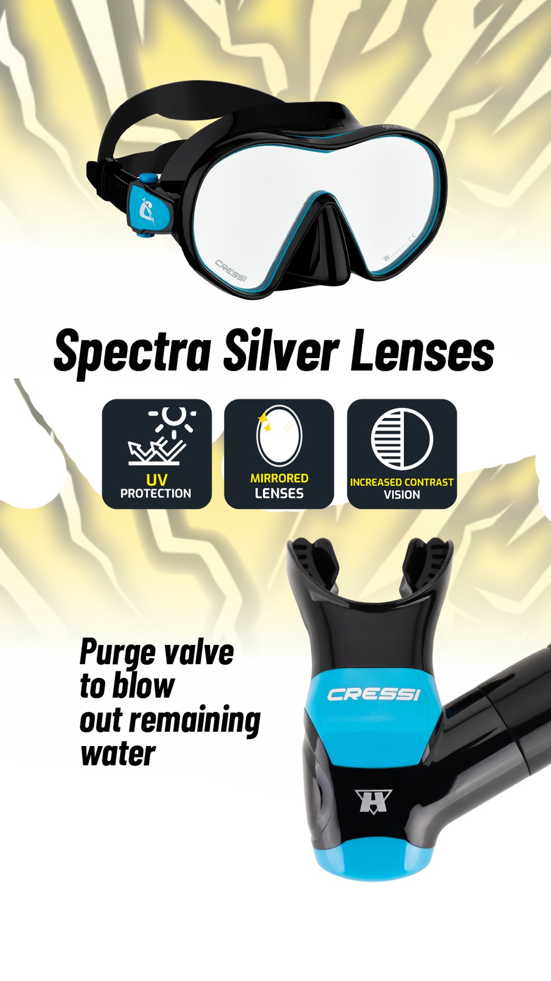 Cressi - Steve Aoki HiroQuest Snorkeling Combo