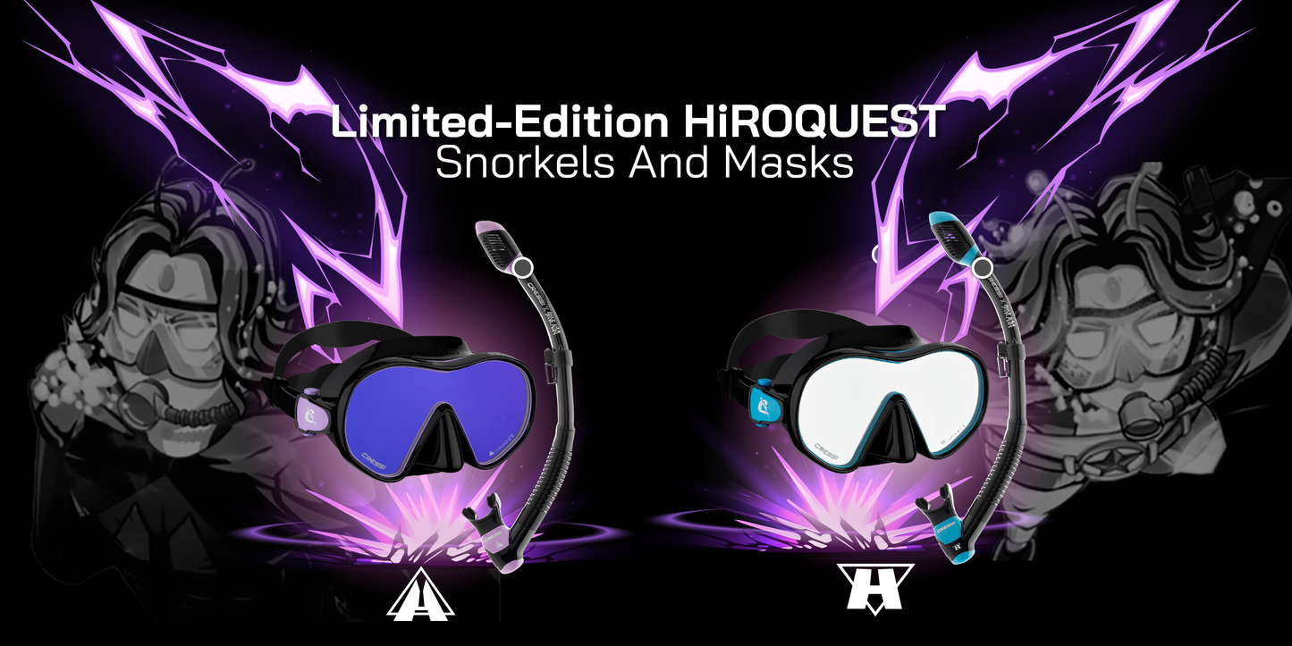 Cressi - Steve Aoki HiroQuest Snorkeling Combo