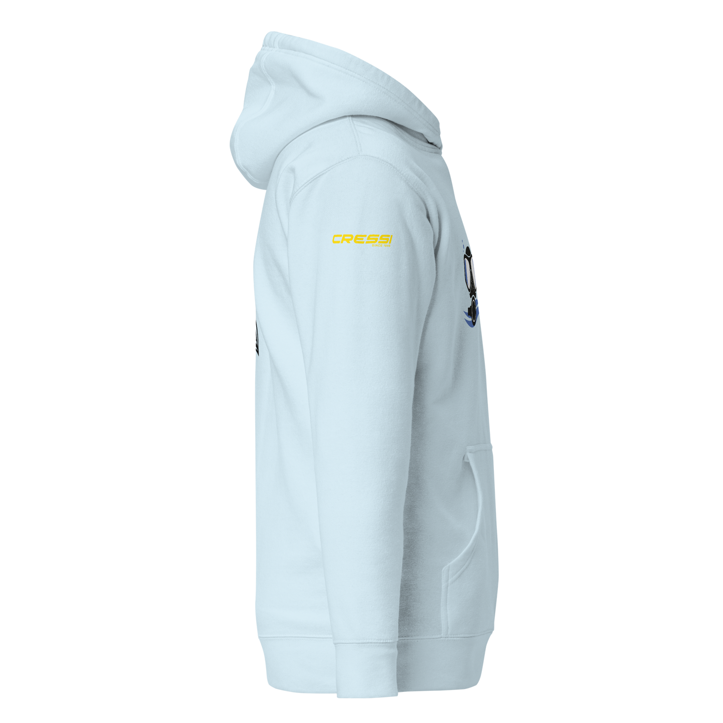 DP9 Diver – Hoodie "Manta" - Logo Blue