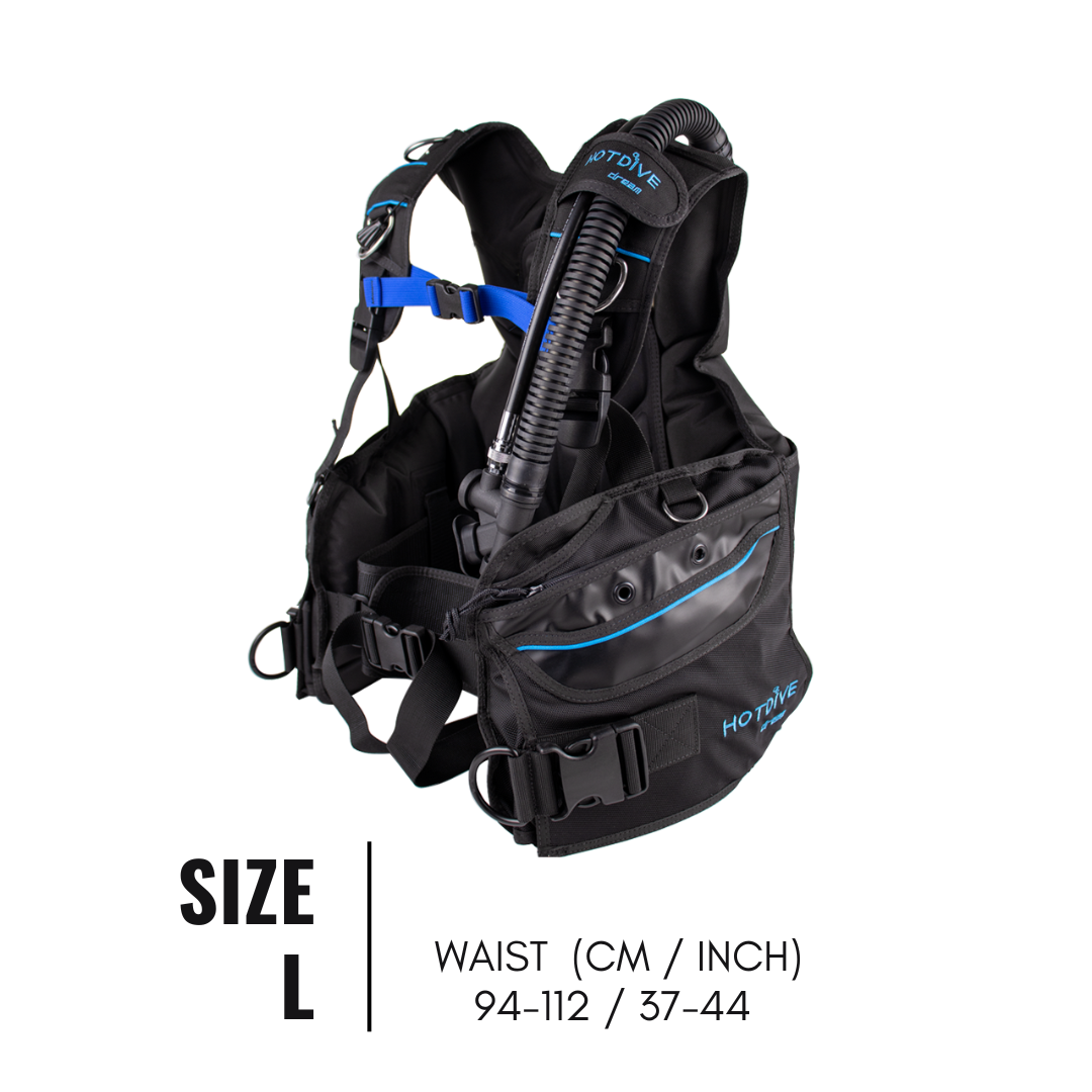 HotDive Dream Pro BCD – Heavy-Duty 840D Weight-Integrated Buoyancy Control Device