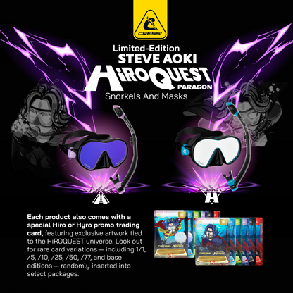 Cressi - Steve Aoki HiroQuest Snorkeling Combo