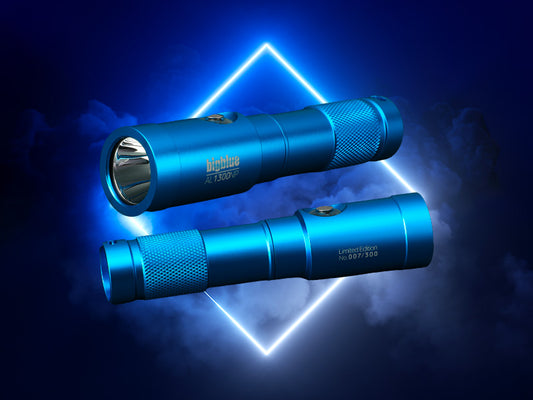 BigBlue – AL1300NP (10°) Blue Limited Edition, Torche de Plongée 1300 Lumens