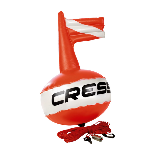 Cressi – Competition Buoy with Flag and 25 m Line