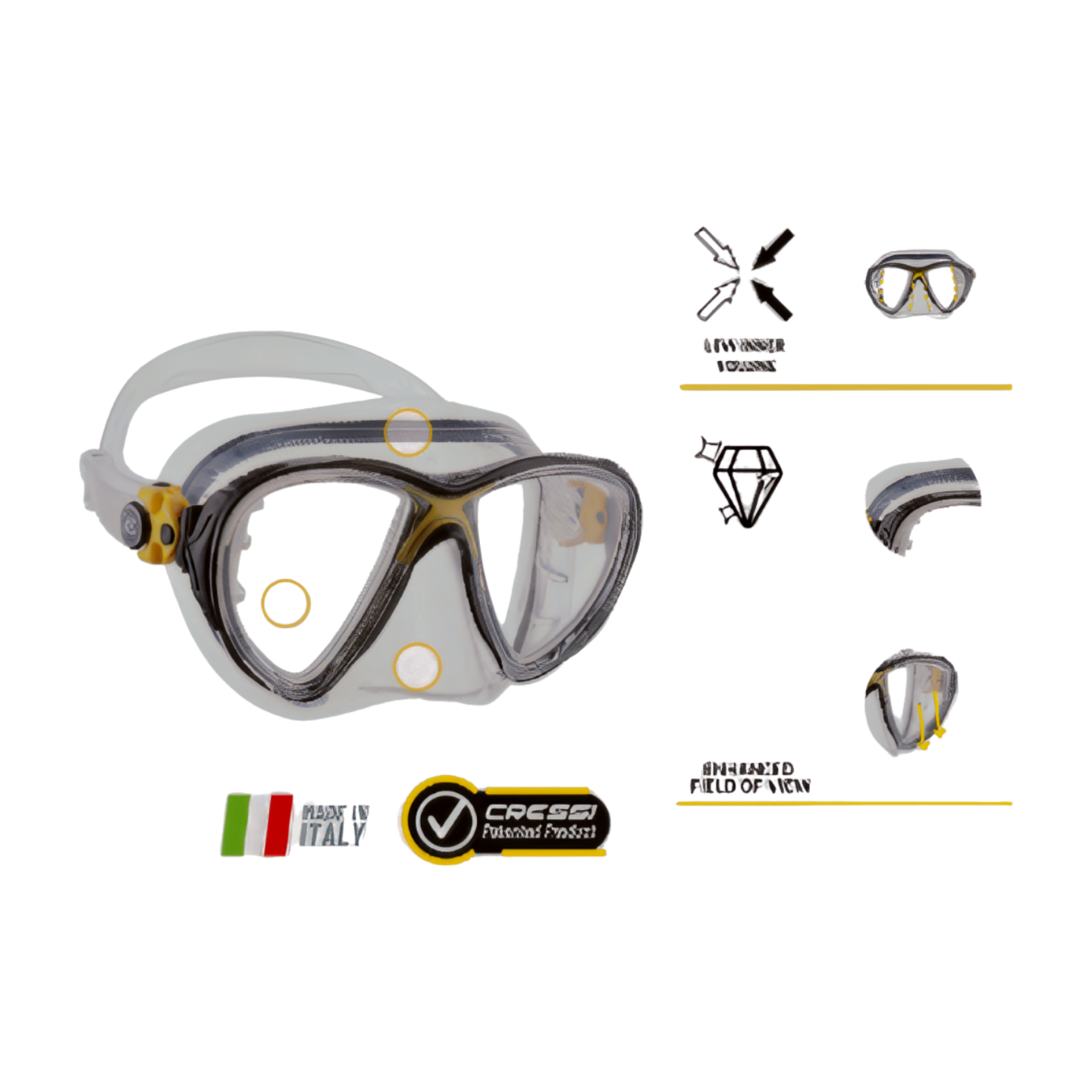 Cressi – Big Eyes Evolution + Alpha Ultra Dry Snorkel Combo 🤿