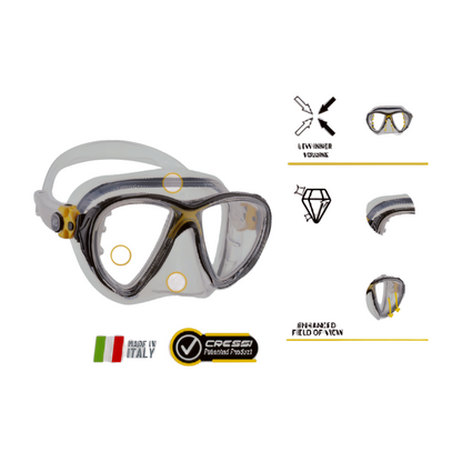 Cressi – Big Eyes Evolution + Alpha Ultra Dry Snorkel Combo 🤿