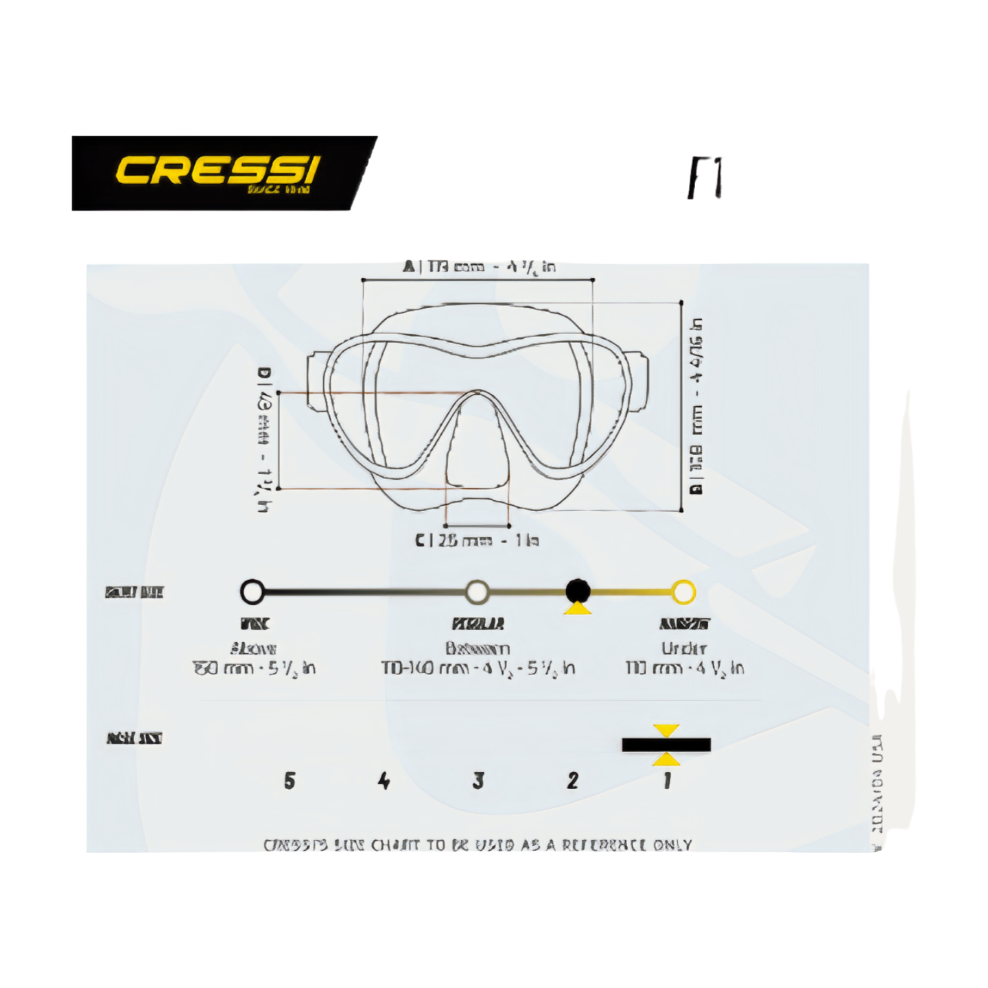 Cressi – F1 Small Mask 🤿
