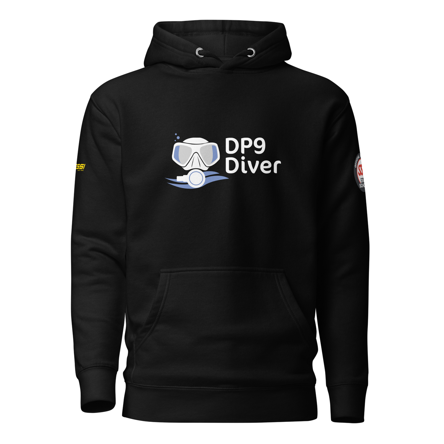 DP9 Diver – Hoodie "Born to dive, forced to Work"
