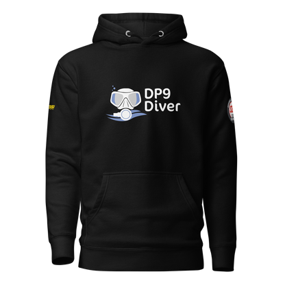 DP9 Diver – Hoodie "Born to dive, forced to Work"