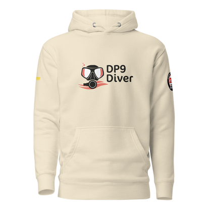 DP9 Diver – Hoodie "Manta" - Logo Coral