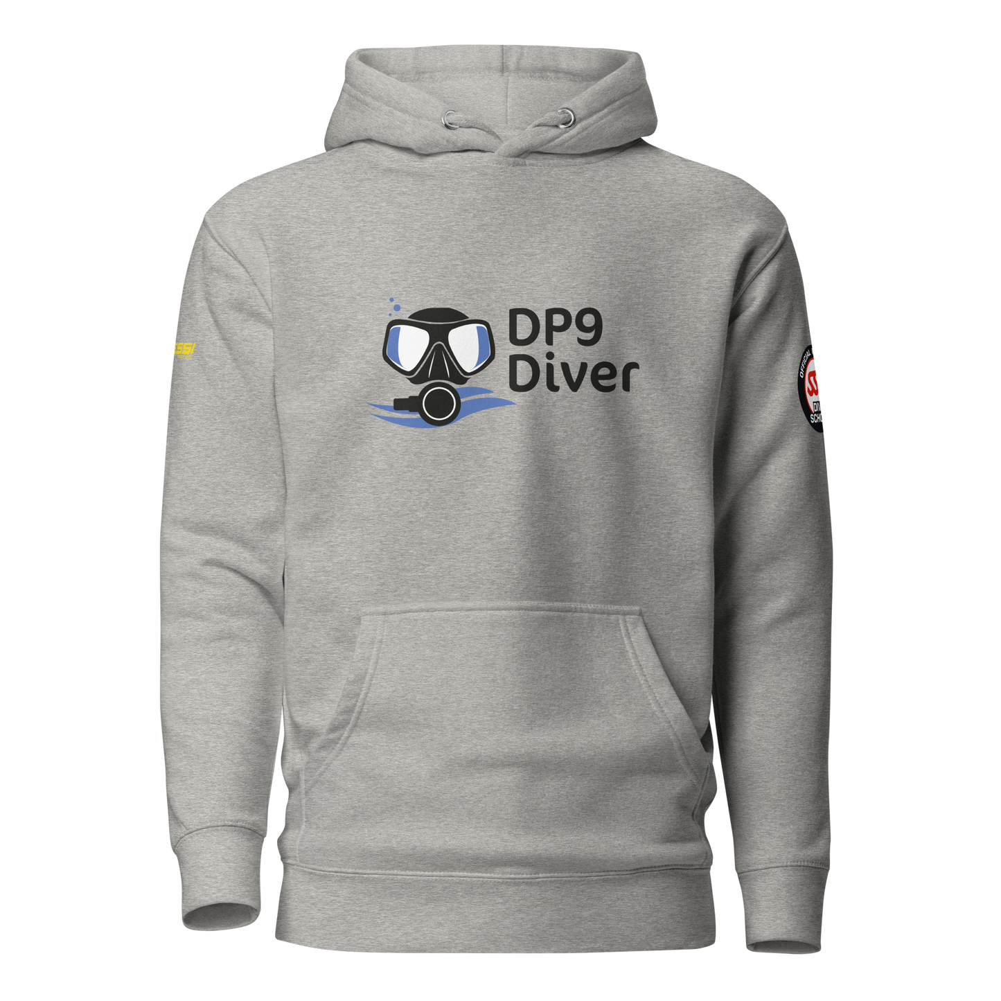 DP9 Diver – Hoodie "Manta" - Logo Blue