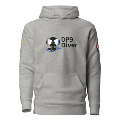 DP9 Diver – Hoodie "Manta" - Logo Blue