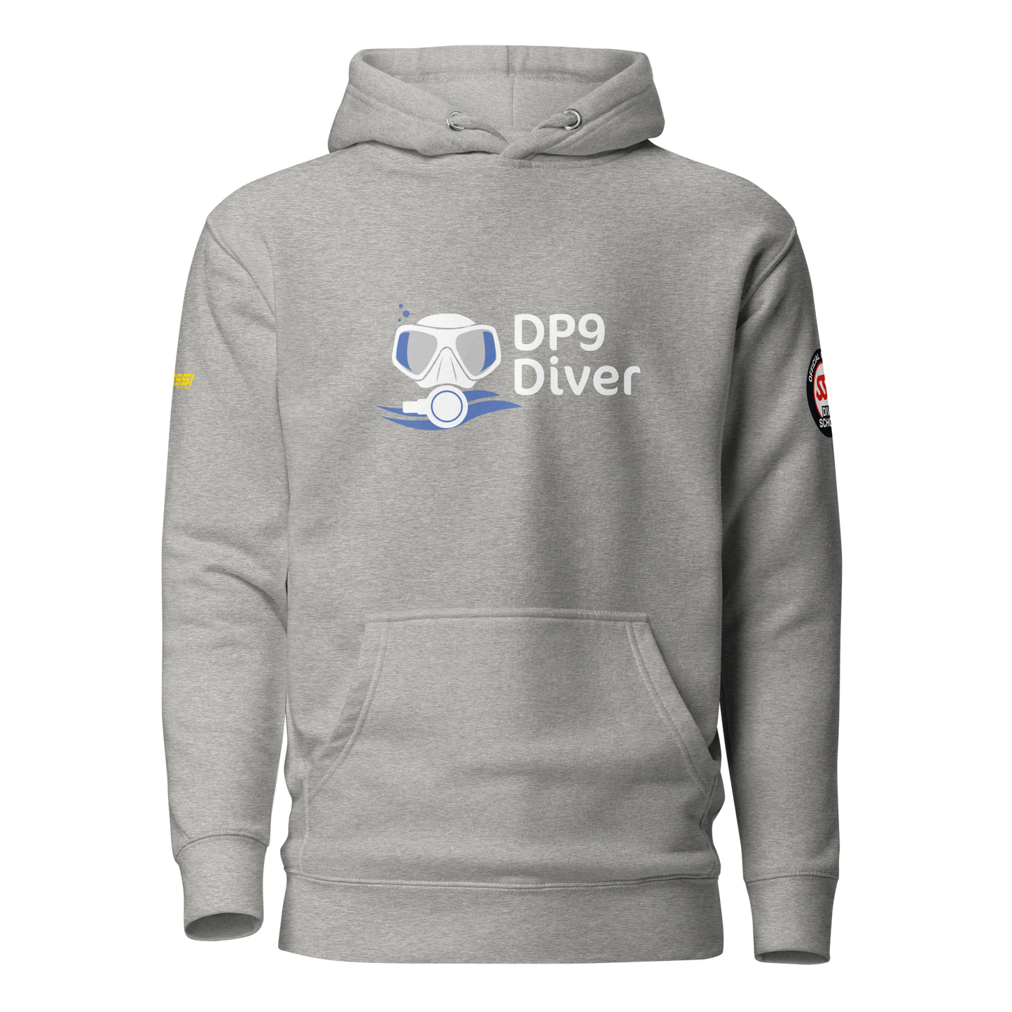 DP9 Diver – Hoodie "Born to dive, forced to Work"