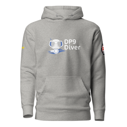 DP9 Diver – Hoodie "Born to dive, forced to Work"