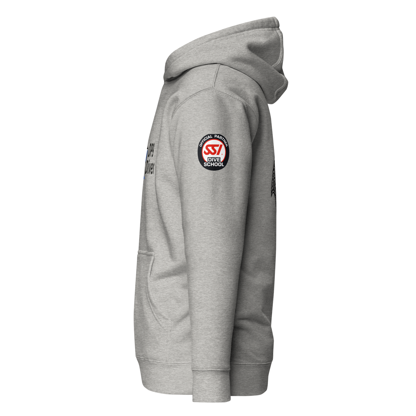 DP9 Diver – Hoodie "Manta" - Logo Blue