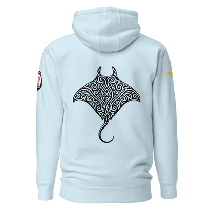 DP9 Diver – Hoodie "Manta" - Logo Blue