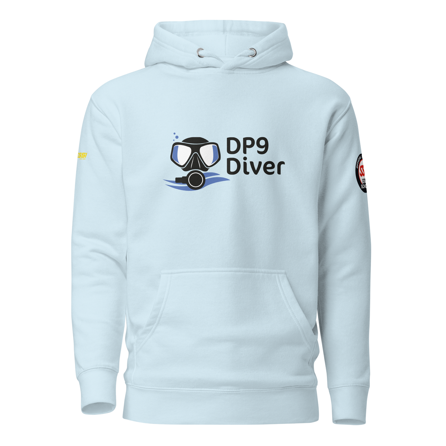 DP9 Diver – Hoodie "Manta" - Logo Blue