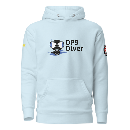 DP9 Diver – Hoodie "Manta" - Logo Blue